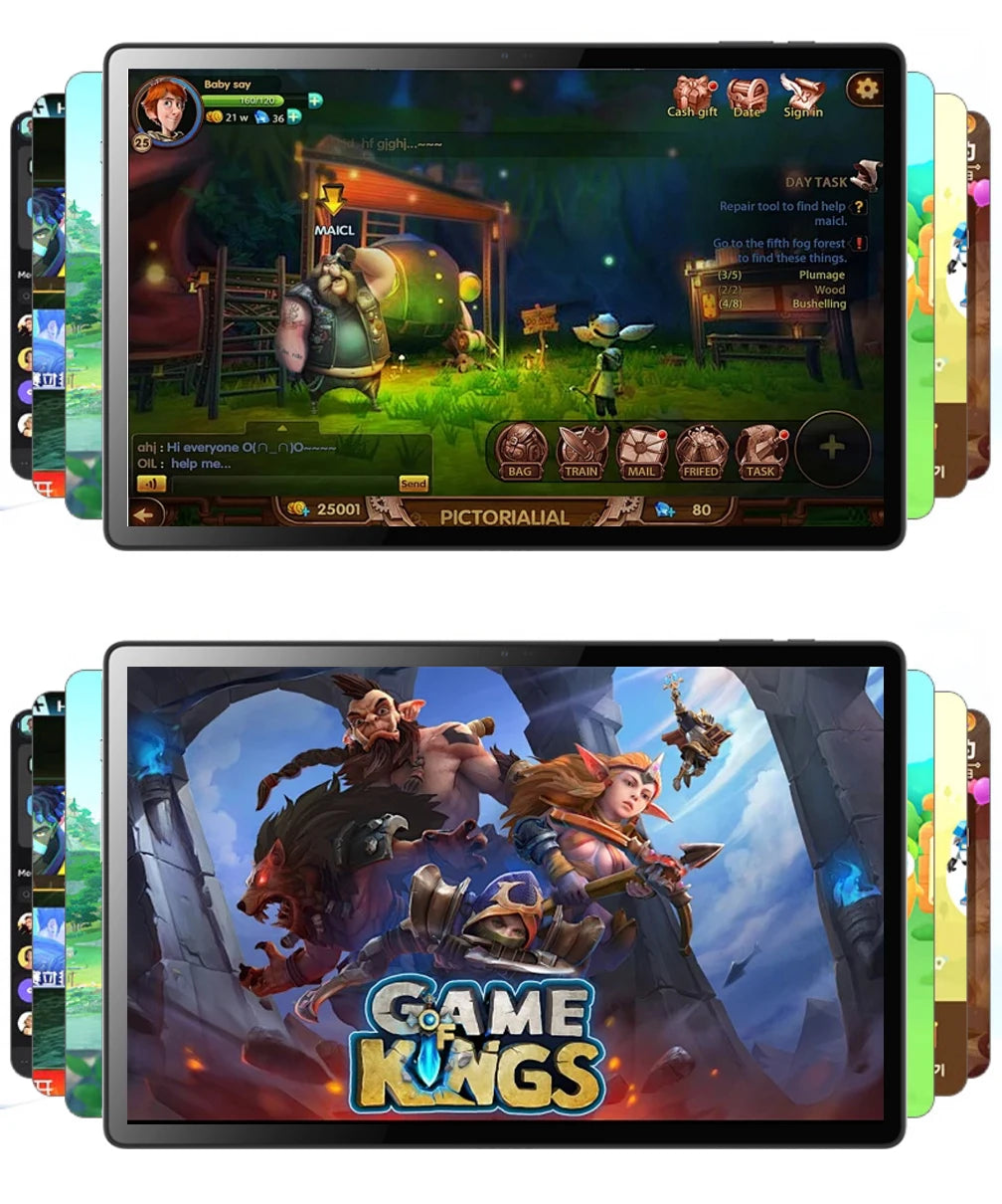 2025 New Arrival 14 Inch 10 Core Tablet Android 13 Google Play Dual 4G/5G Network GPS Bluetooth WiFi Tablets 20GB RAM 1TB ROM