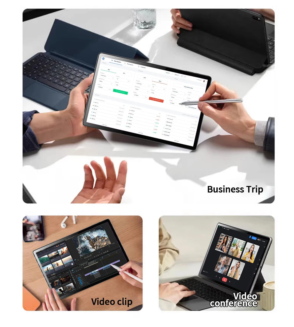 2025 New Arrival 14 Inch 10 Core Tablet Android 13 Google Play Dual 4G/5G Network GPS Bluetooth WiFi Tablets 20GB RAM 1TB ROM