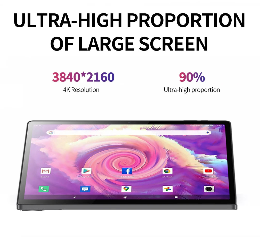 2025 New Arrival 14 Inch 10 Core Tablet Android 13 Google Play Dual 4G/5G Network GPS Bluetooth WiFi Tablets 20GB RAM 1TB ROM