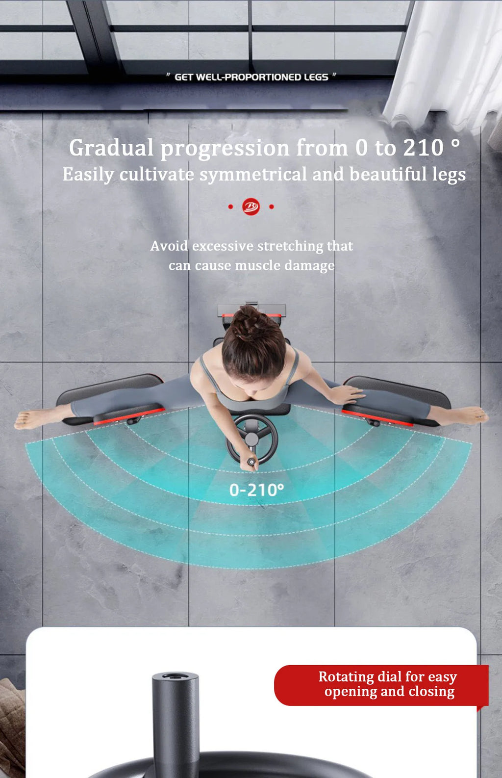 Leg Trainer Stretching Artifact Fitness Equipment Machine Physical Exercise Sports Home Gym Splitting Splitting The Hips Workout