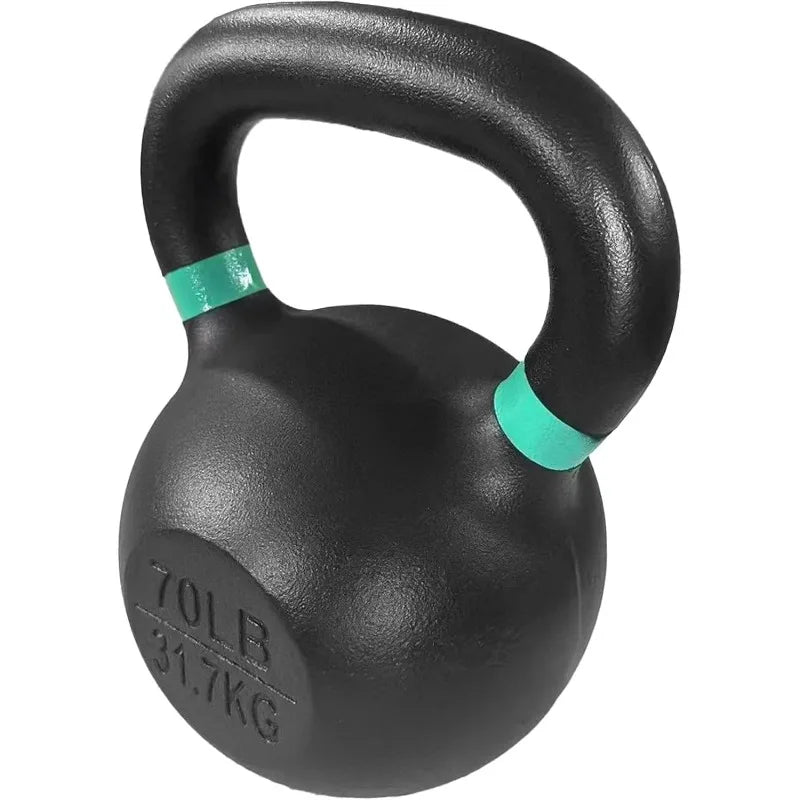 Cast Iron Kettlebell Weights for Home Gym, Heavy Duty Strength Training, Workout Equipment for HIIT, Functional Fitness