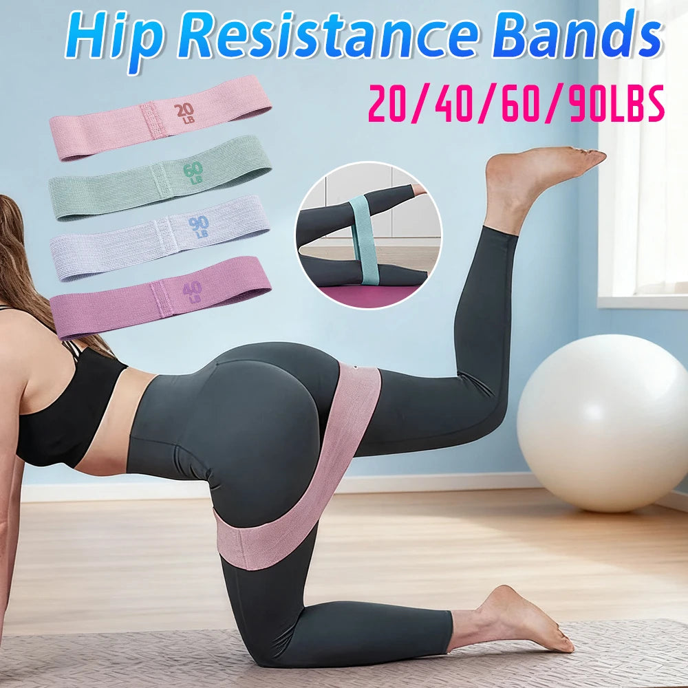 Resistance Hip Booty Bands Glute Thigh Elastic Workout Bands Squat Circle Stretch Fitness Strips Loops Yoga Gym Equipment