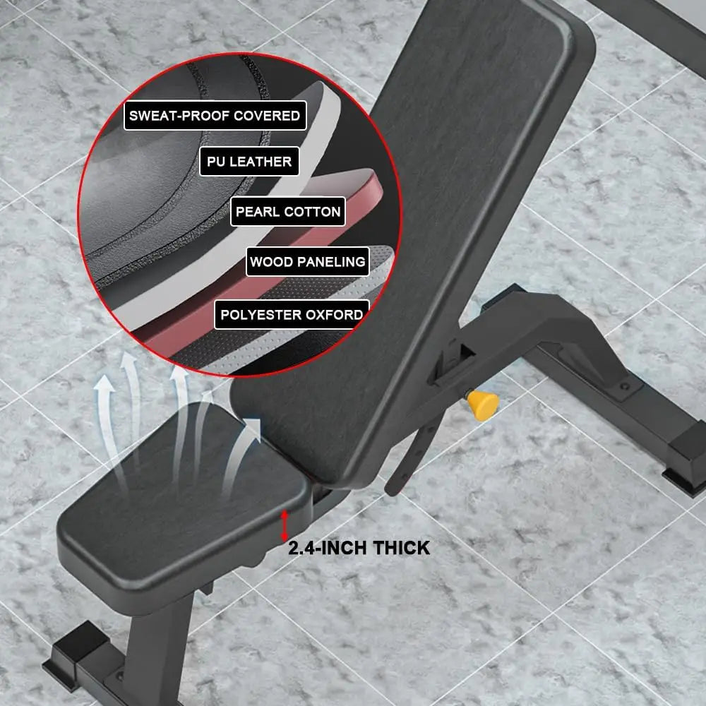 Adjustable Bench Professional Weight Bench Incline Flat Decline Sit Up Bench Dumbbell Stool