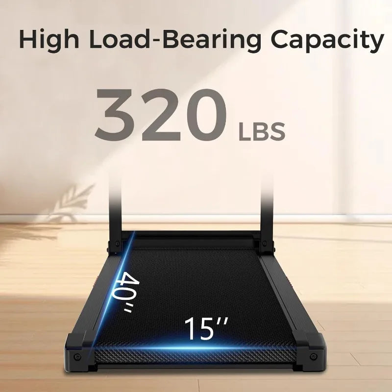 Treadmill with Handles, Treadmills for Small Spaces, 3.0HP Walking Pad Treadmills with Handle Bar & LED Display, Treadmill