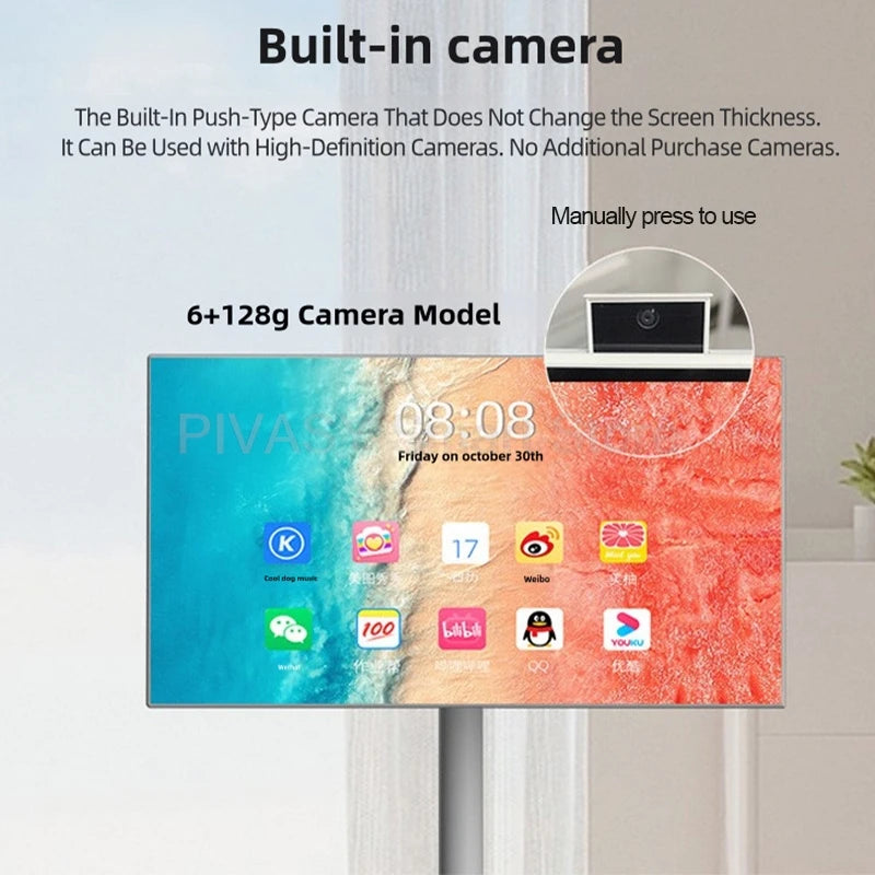 Popular 21.5 Inch Portable Smart Tv Smart Display Touch Screen Android 12 Indoor Conference Mobile Monitor for Gym Gaming Live