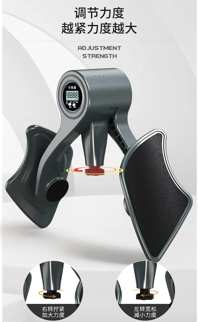 Digital counter hip leg trainer pelvic floor muscle strength adjustable leg exerciser internal thigh fitness equipment