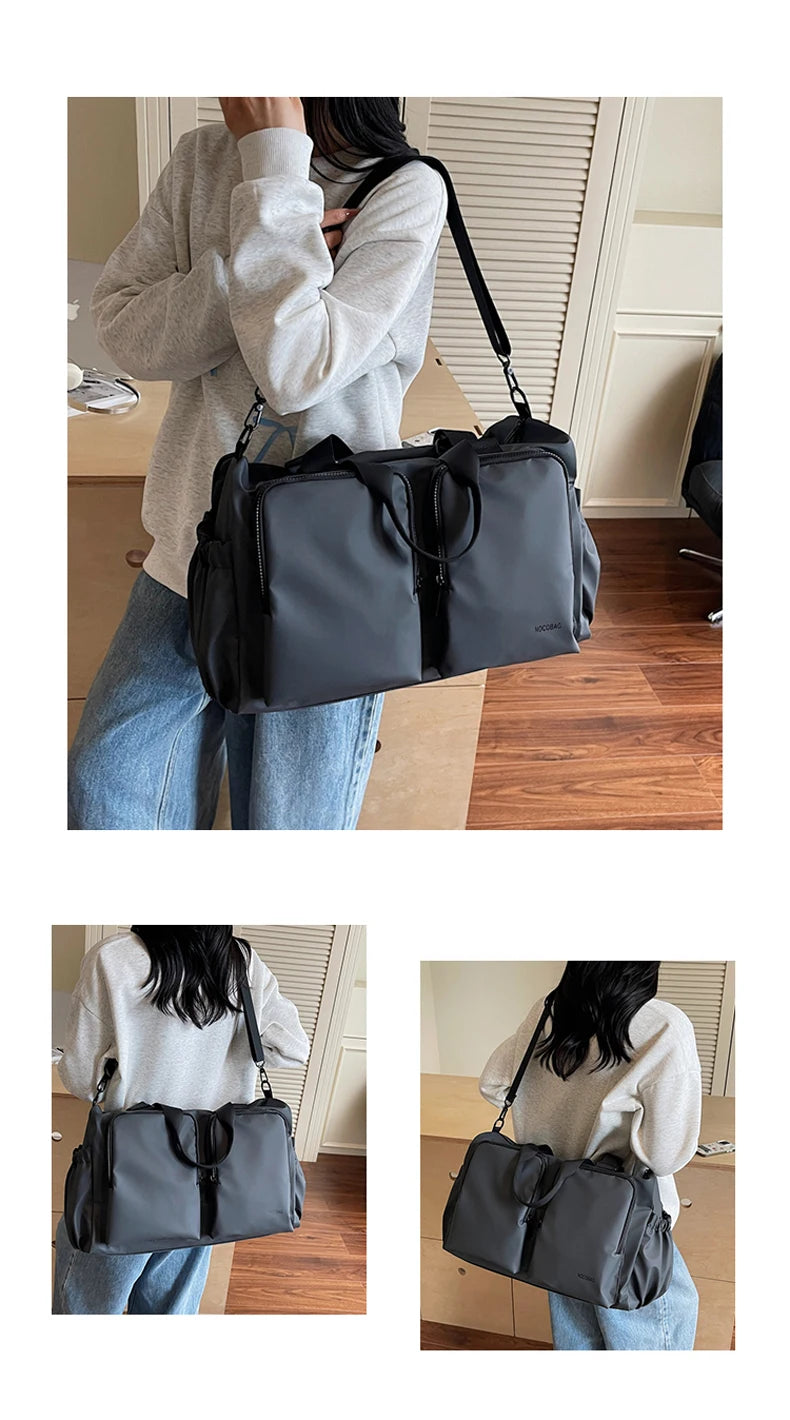 Gym Fitness Bag Large Storage Outdoor Travel Sports Training Commuting Camping Shoulder Bags Business Trip Crossbody Tote Pack