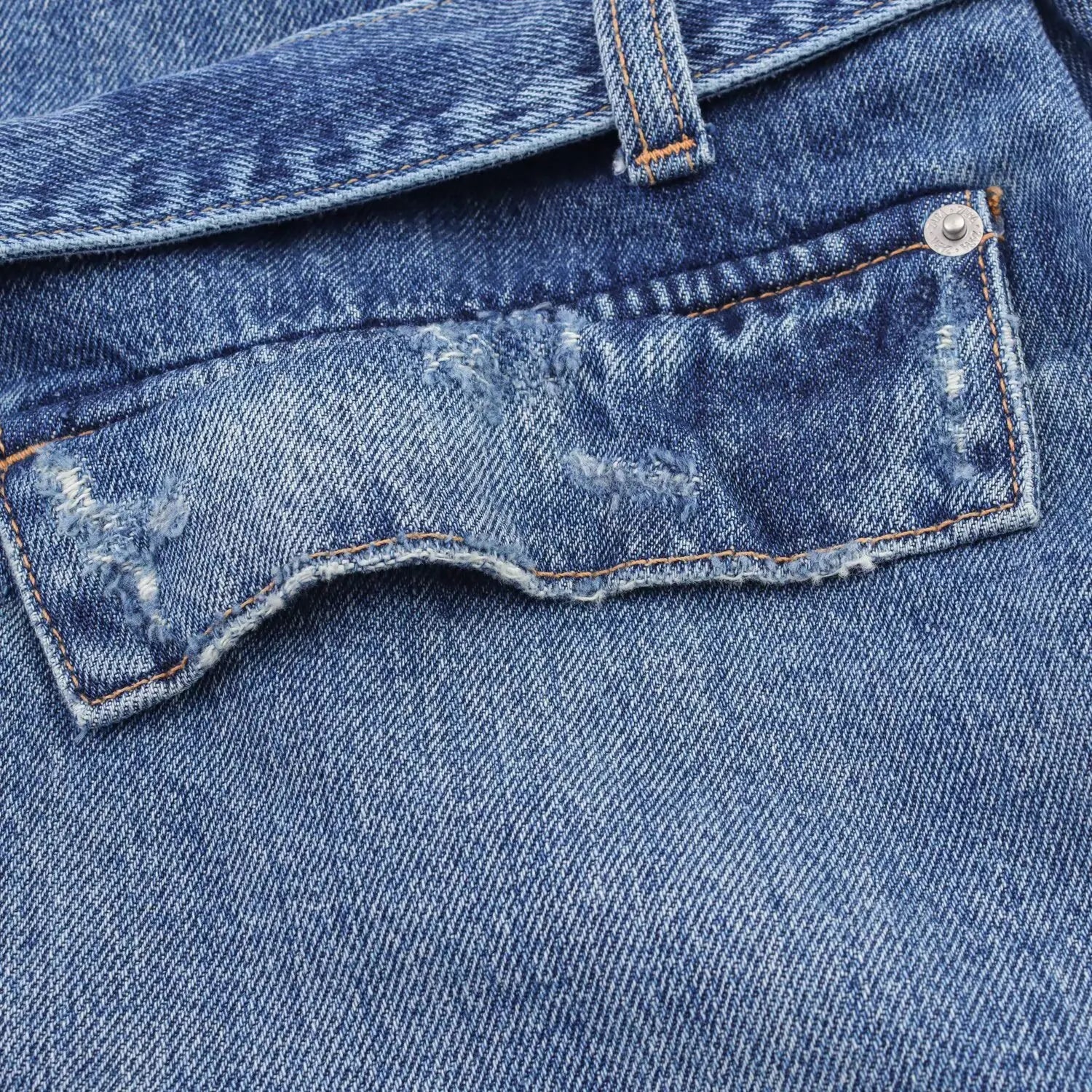 HH Women Denim Pant Sets Long Sleeves Belt Turn-Down Collar Coats+Loose Zipper Pockets High Waist Hemming Autumn Trousers