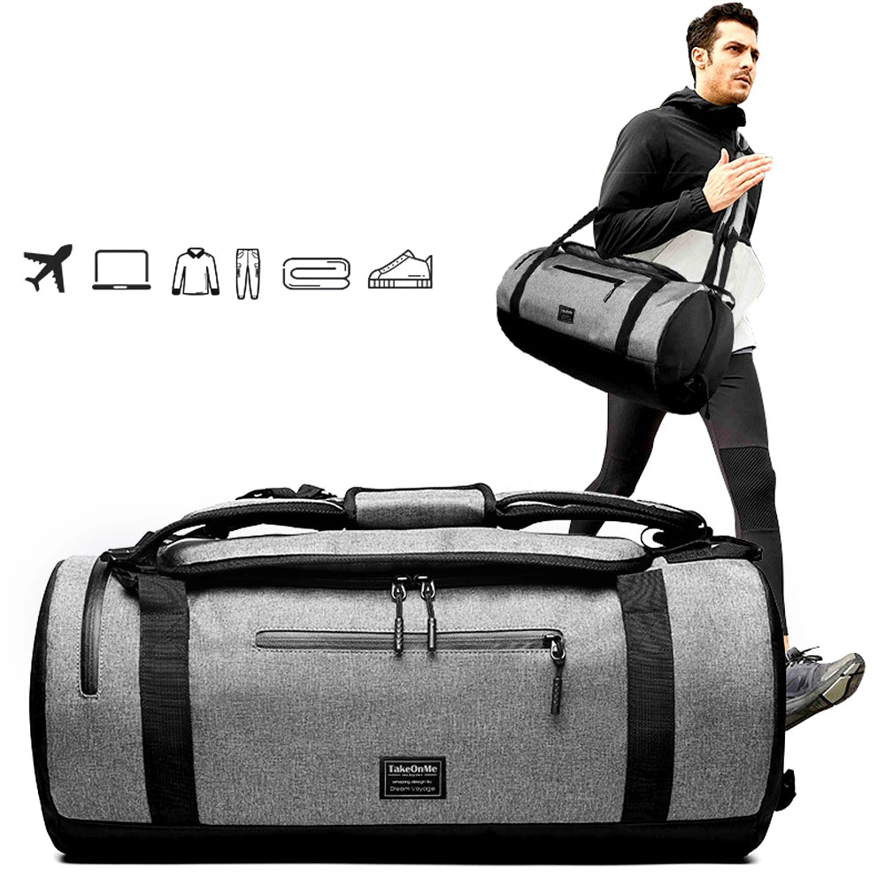 Gym Bags Large Gym Backpack Multiple Pockets Sport Duffle Bags with Shoe & Wet Compartment for Workout Travel Weekend Overnight