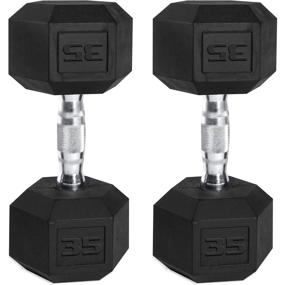 Hexagonal Coated CAP Dumbbell