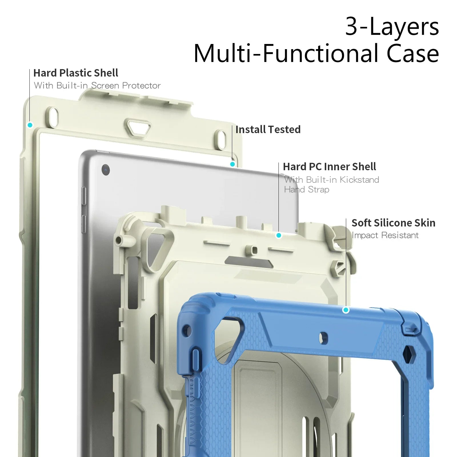 360 Rotating Tablet Case for IPad Air 4 5 10th 10.9 2022 Mini 6 Pro 9.7 9th 8th 7th 10.2 11 2020 2021 2018 Protective Cover