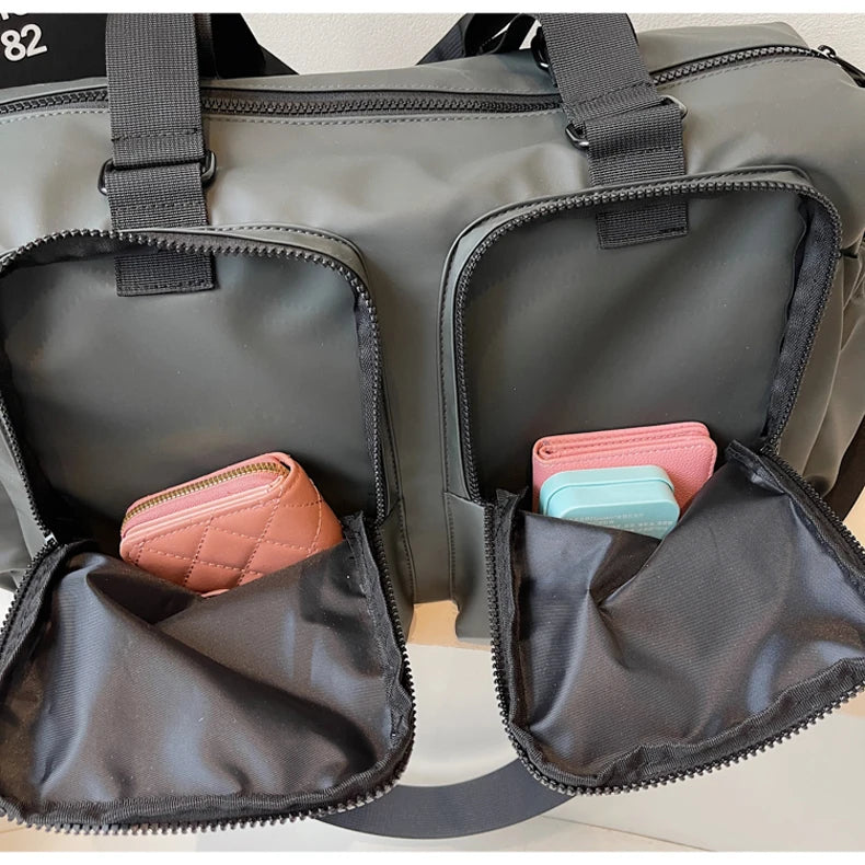 Gym Fitness Bag Large Storage Outdoor Travel Sports Training Commuting Camping Shoulder Bags Business Trip Crossbody Tote Pack