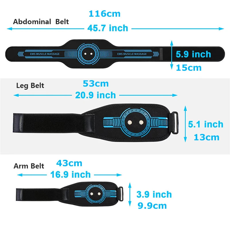 New smart EMS sports waist belt, abdominal muscle patch, home gym fitness equipment, body shaping weight loss belt