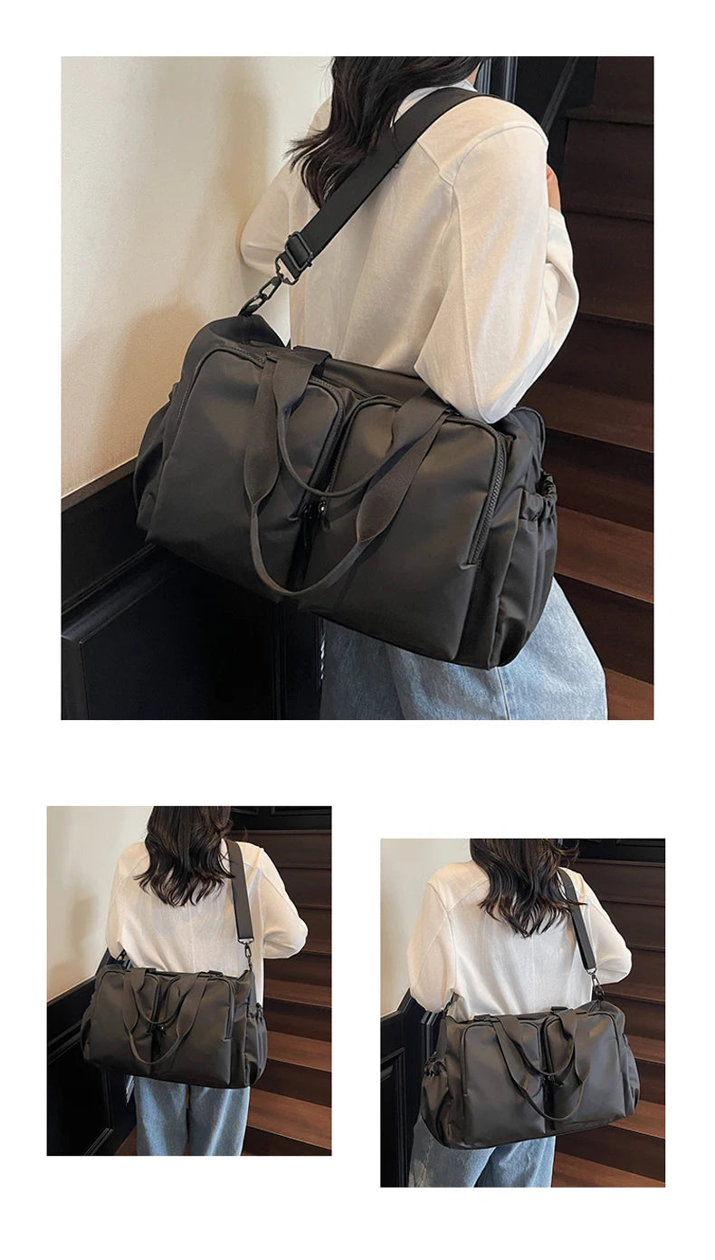 Gym Fitness Bag Large Storage Outdoor Travel Sports Training Commuting Camping Shoulder Bags Business Trip Crossbody Tote Pack