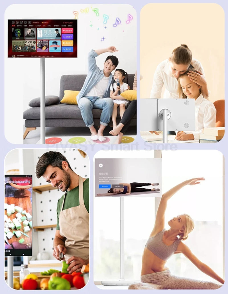 Popular 21.5 Inch Portable Smart Tv Smart Display Touch Screen Android 12 Indoor Conference Mobile Monitor for Gym Gaming Live