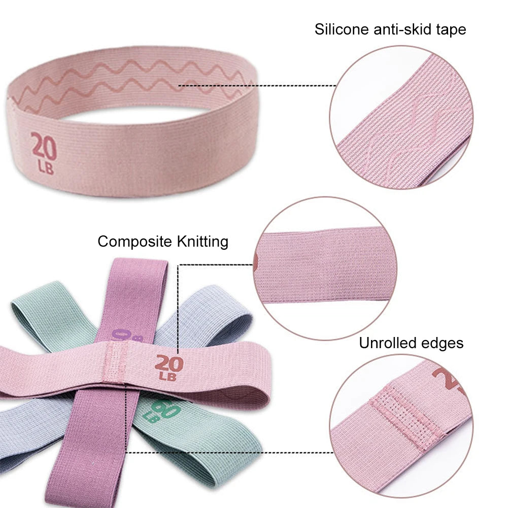 Resistance Hip Booty Bands Glute Thigh Elastic Workout Bands Squat Circle Stretch Fitness Strips Loops Yoga Gym Equipment