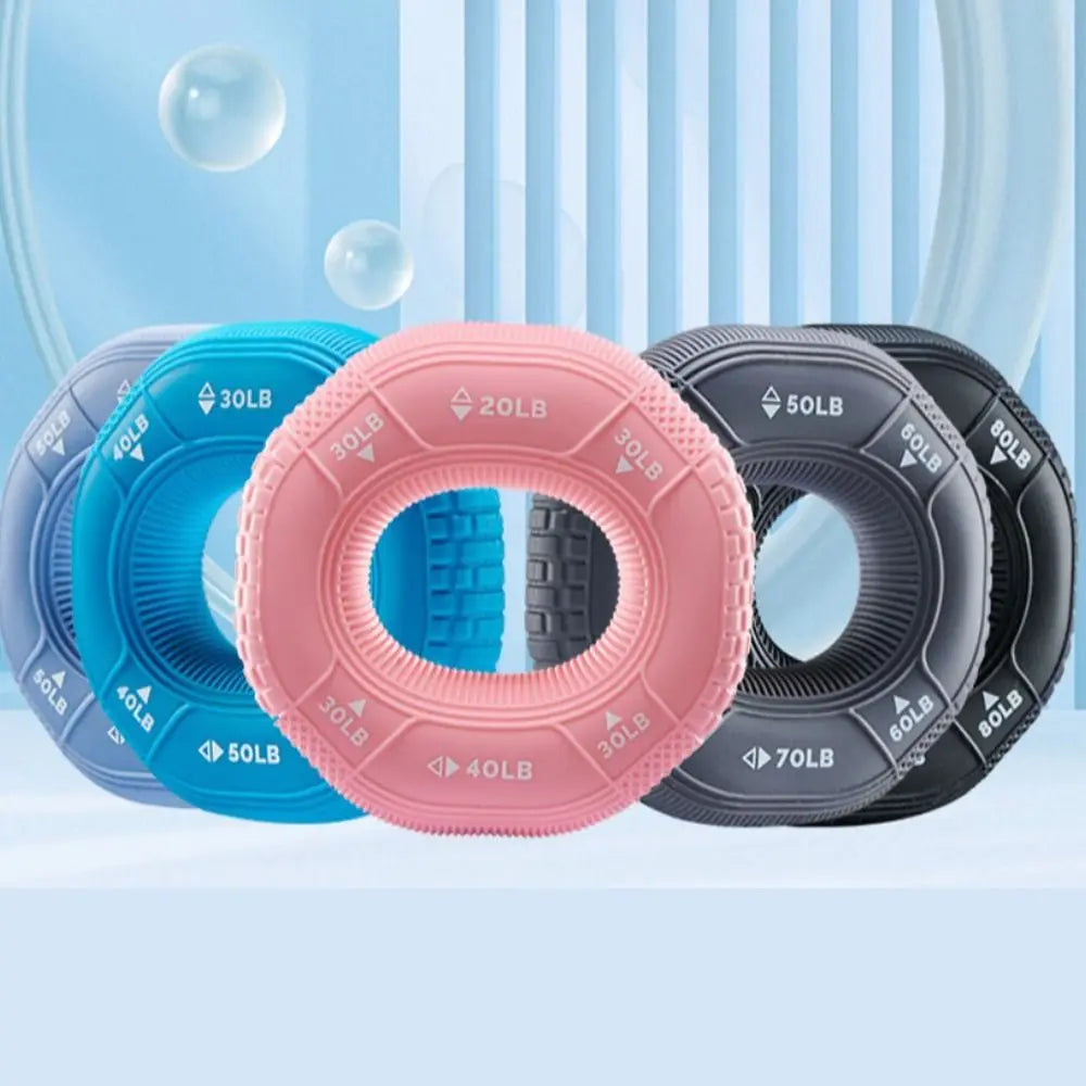 Carpal Expander 20-90LB Hand Grip Ring Portable Silicone Finger Trainer Grip Exerciser Muscle Finger Forearm Trainer Athlete
