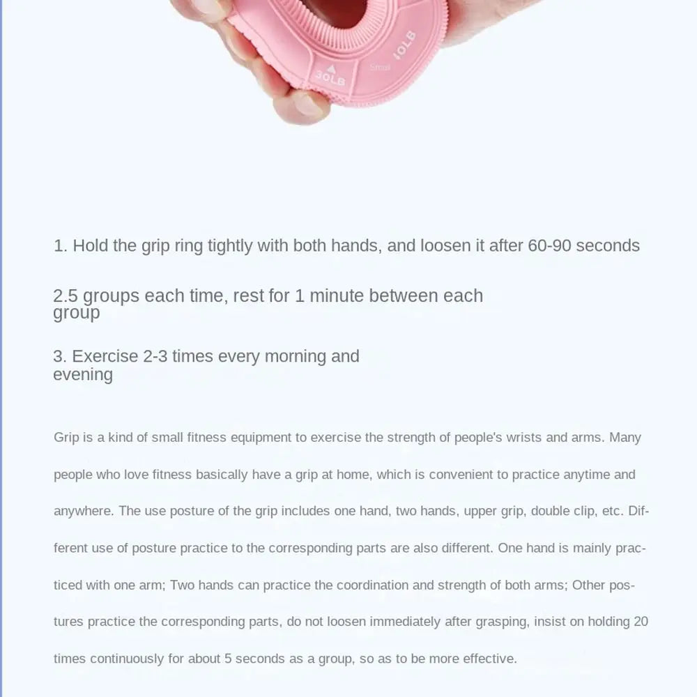 Carpal Expander 20-90LB Hand Grip Ring Portable Silicone Finger Trainer Grip Exerciser Muscle Finger Forearm Trainer Athlete
