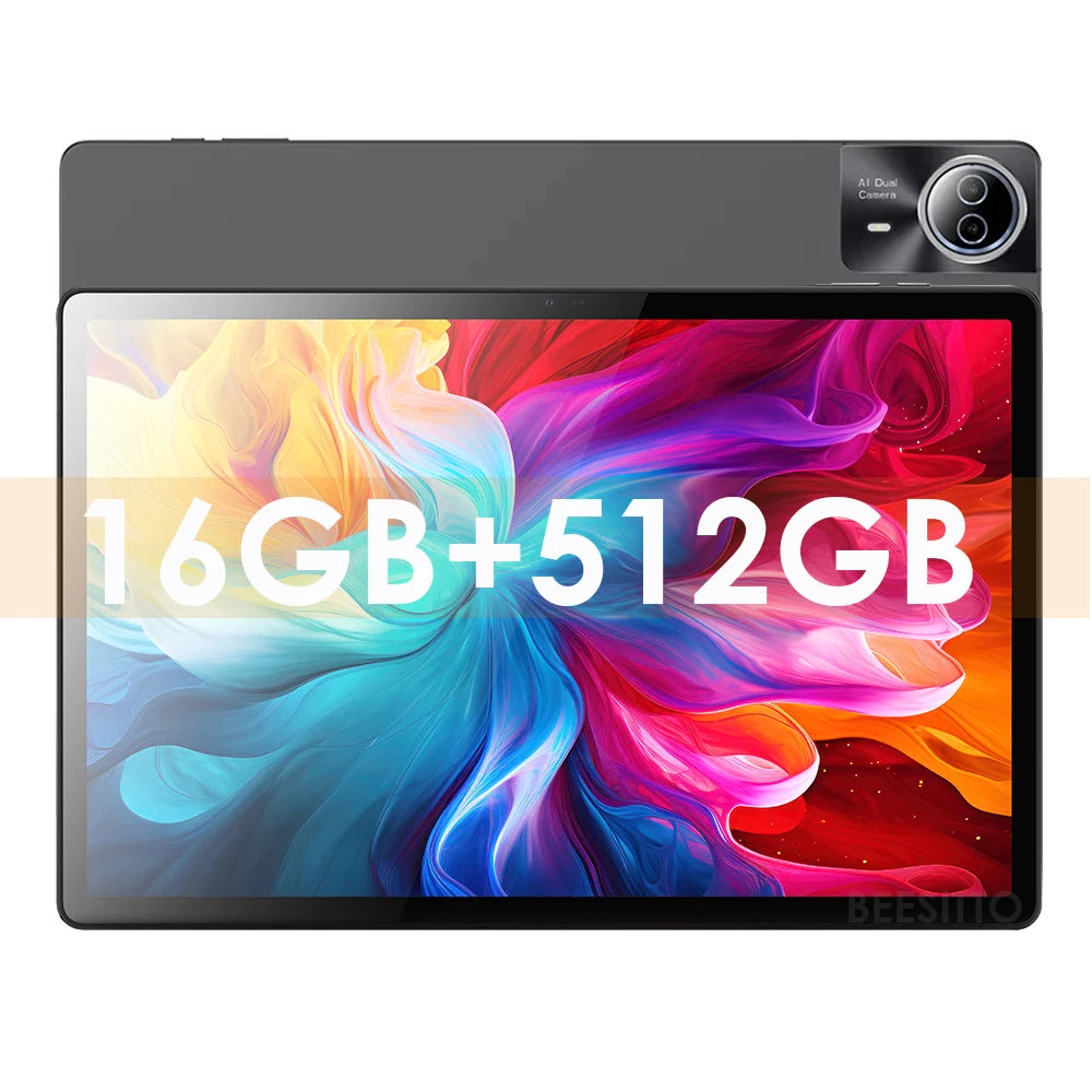 2025 Original New 14.1 Inch Big Screen 1920x1200 16GB +512GB ROM Tablets Android 14 Octa Core 4G LTE  Type-C GPS 12000mAH