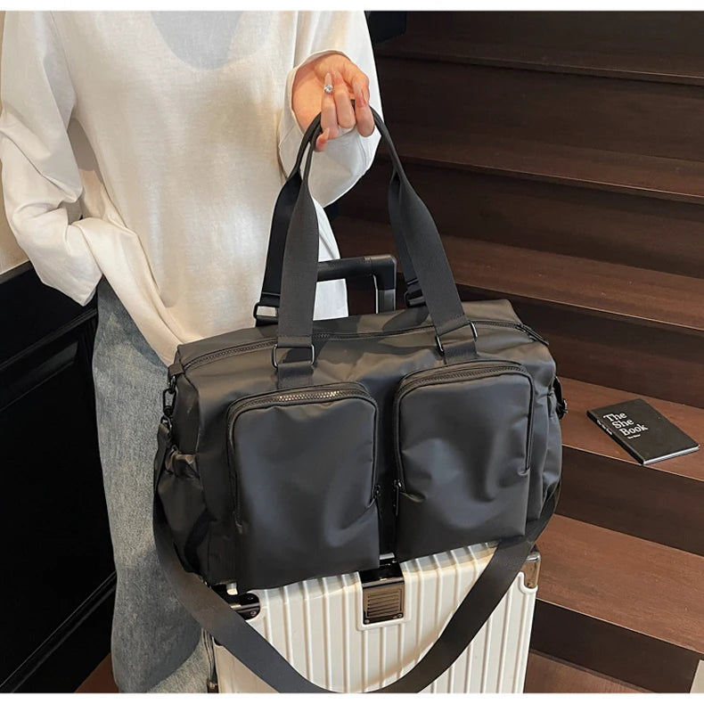 Gym Fitness Bag Large Storage Outdoor Travel Sports Training Commuting Camping Shoulder Bags Business Trip Crossbody Tote Pack
