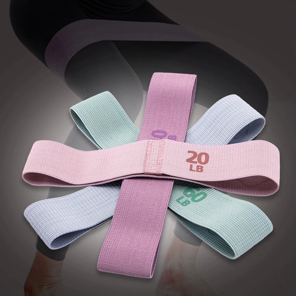 Resistance Hip Booty Bands Glute Thigh Elastic Workout Bands Squat Circle Stretch Fitness Strips Loops Yoga Gym Equipment