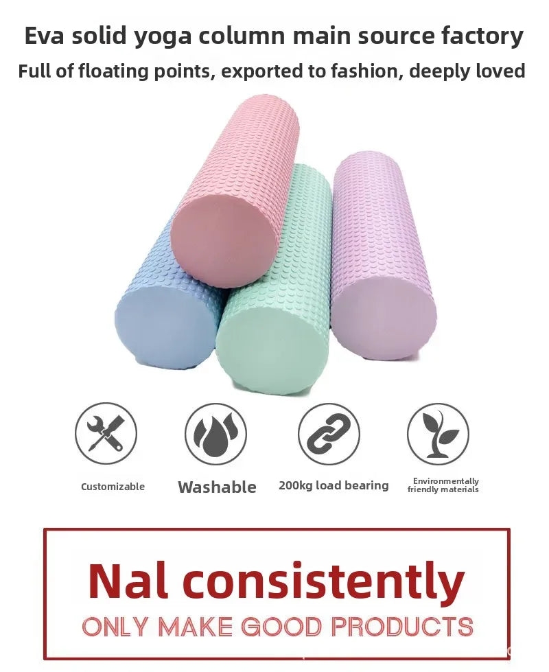EVA Yoga Foam Roller High Density for Pilates Yoga Muscle Massage and Fitness Sizes 30cm Diameter 10CM Unisex