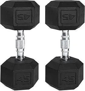 Hexagonal Coated CAP Dumbbell