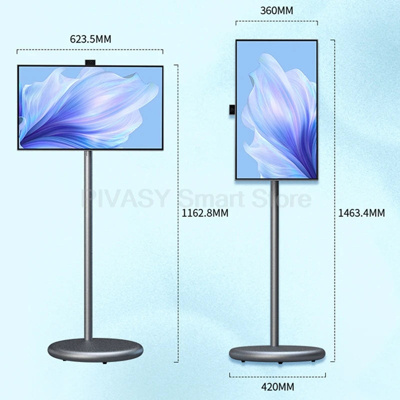 Popular 21.5 Inch Portable Smart Tv Smart Display Touch Screen Android 12 Indoor Conference Mobile Monitor for Gym Gaming Live