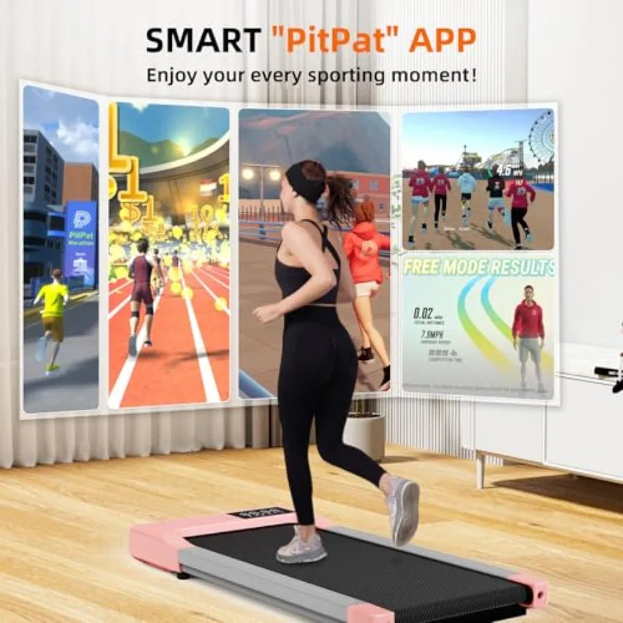 Walking Pad Under Desk Treadmill 3 in 1 Portable Treadmill with Remote Control LED Display 2.5 HP Quiet Walking Jogging Machine