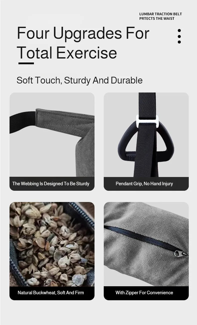 Home Lumbar Traction Belt Horizontal Bar Stretch Lumbar Suspension Belt Auxiliary Disc Protrusion Stretching Soothing Waist Belt