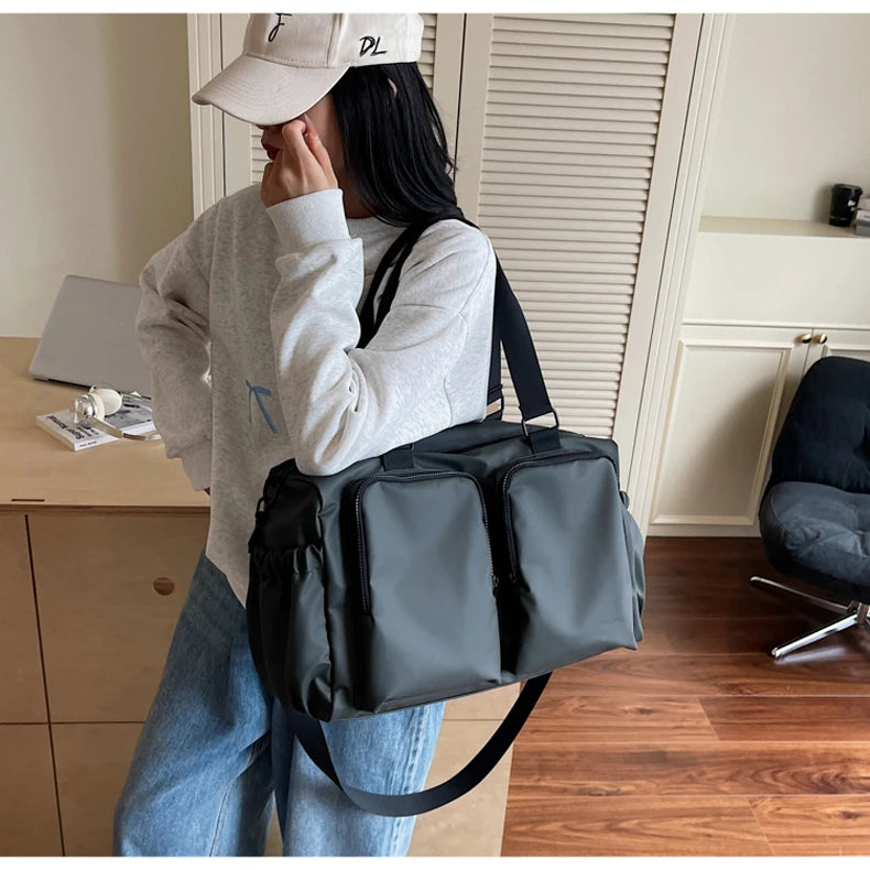 Gym Fitness Bag Large Storage Outdoor Travel Sports Training Commuting Camping Shoulder Bags Business Trip Crossbody Tote Pack