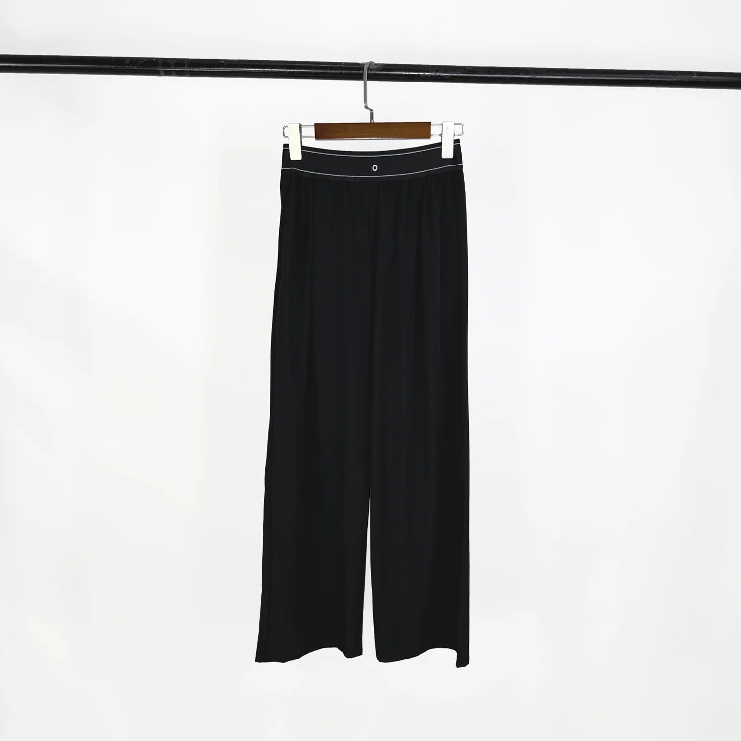 Summer Thin Qui Dry Breathable Loose Casual Pants Women's Slimming High Waist Elastic Waist Polyester Fiber Casual Trousers