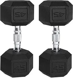Hexagonal Coated CAP Dumbbell