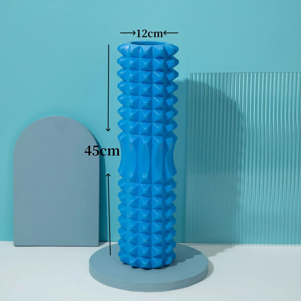 33/45cm Three-dimensional Dot Yoga Foam Roller Body Sculpting Home Gym Whole Body Muscle Massage Relaxer Sports Rehabilitation