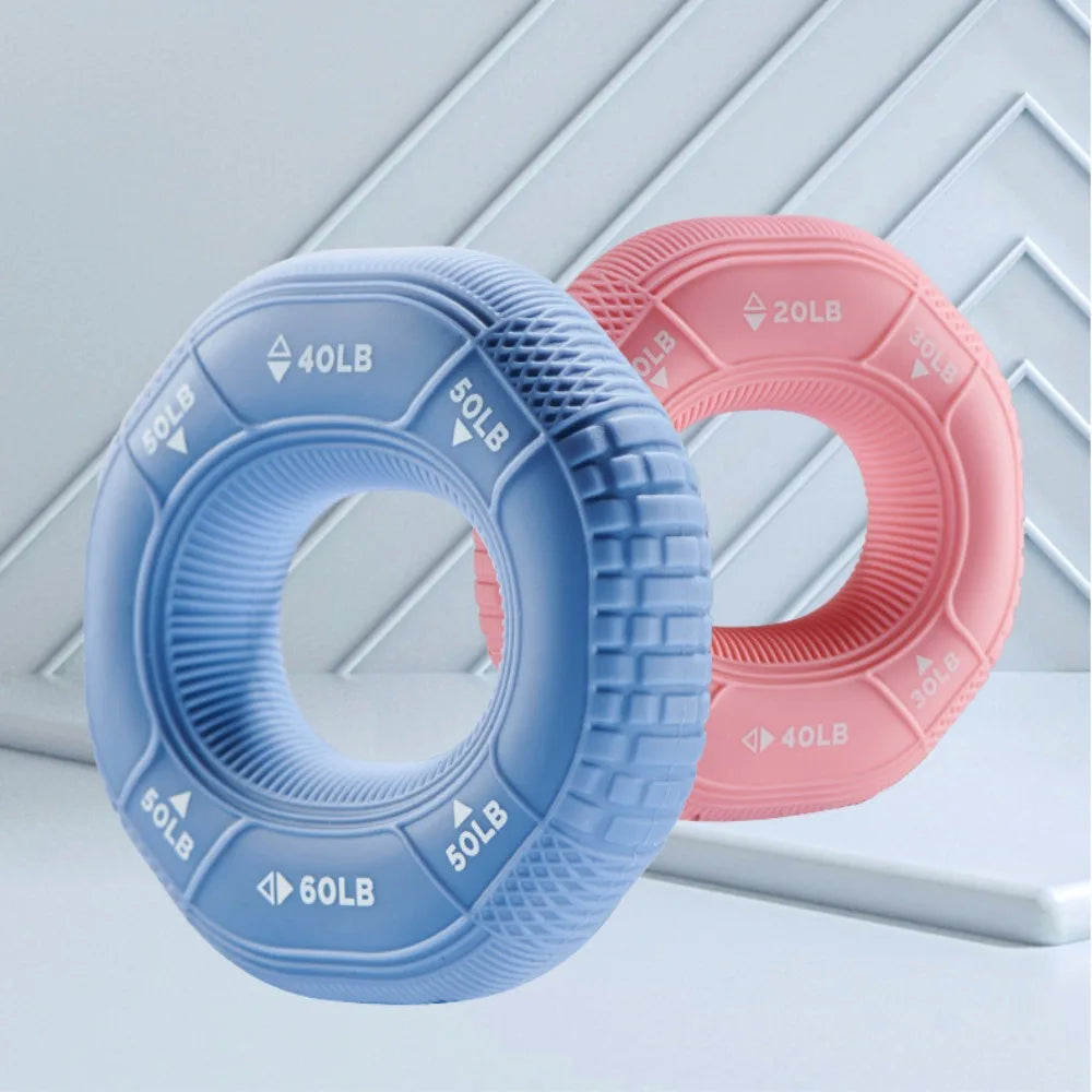 Carpal Expander 20-90LB Hand Grip Ring Portable Silicone Finger Trainer Grip Exerciser Muscle Finger Forearm Trainer Athlete