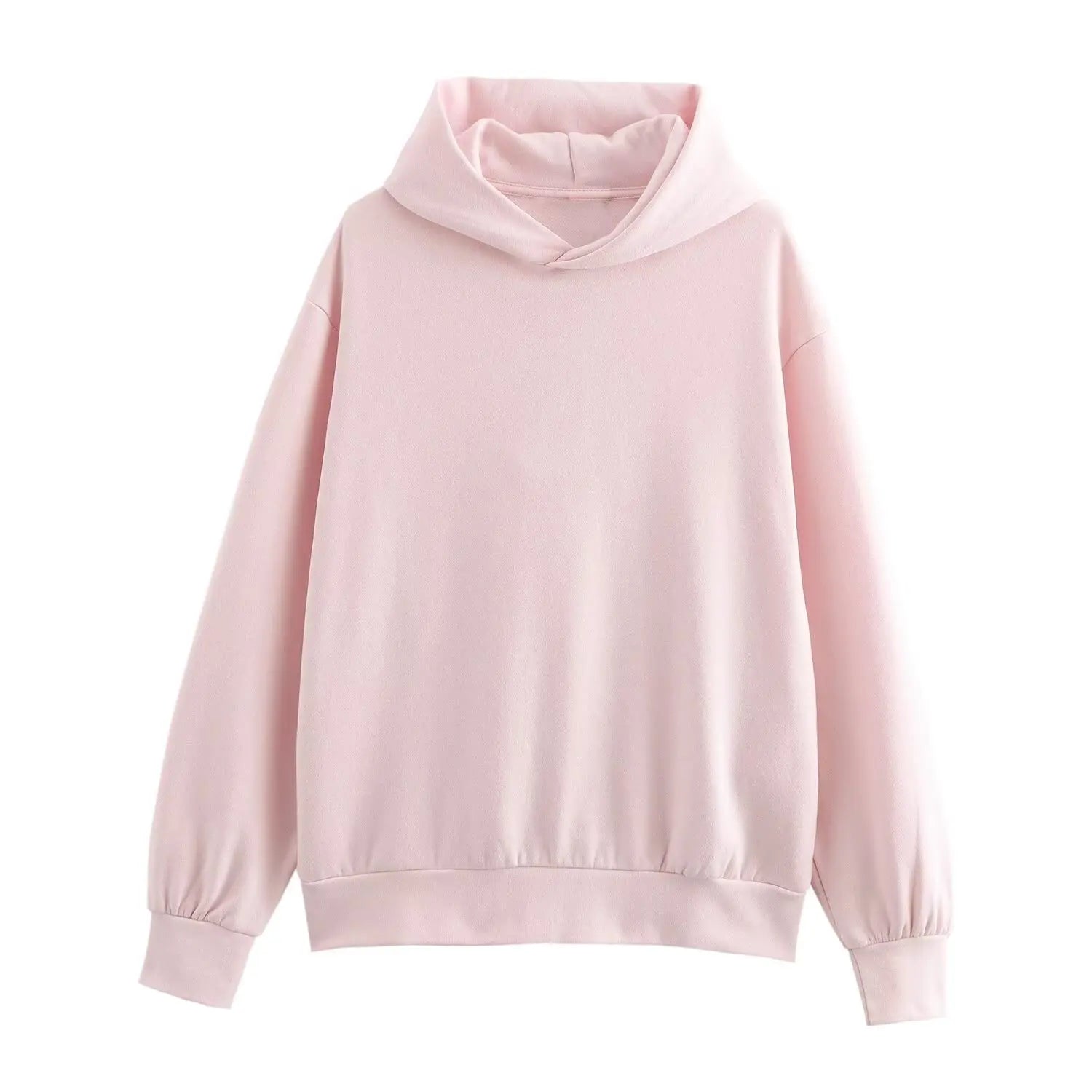2025 Autumn/Winter new  women's multi-color selection classic simple all-in-one hooded loose long-sleeved hoodie sweatpants