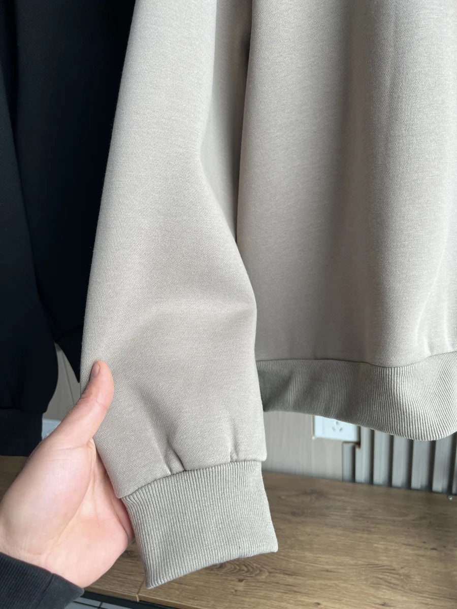 2025 Autumn/Winter new  women's multi-color selection classic simple all-in-one hooded loose long-sleeved hoodie sweatpants