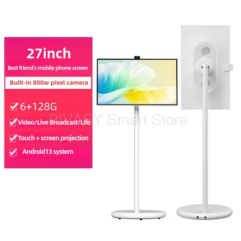 Popular 21.5 Inch Portable Smart Tv Smart Display Touch Screen Android 12 Indoor Conference Mobile Monitor for Gym Gaming Live