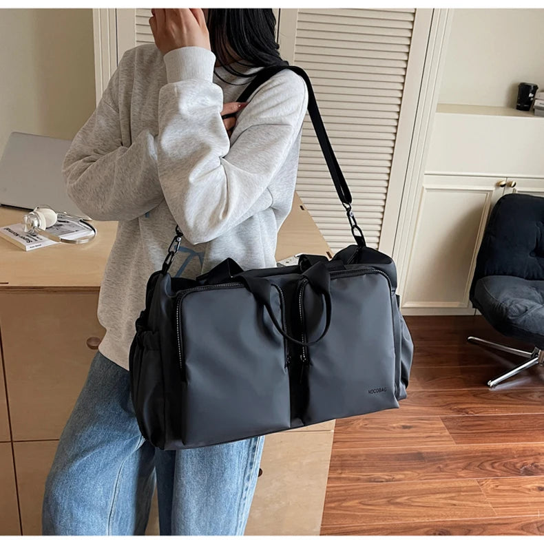 Gym Fitness Bag Large Storage Outdoor Travel Sports Training Commuting Camping Shoulder Bags Business Trip Crossbody Tote Pack