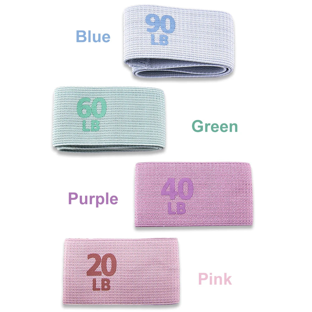 Resistance Hip Booty Bands Glute Thigh Elastic Workout Bands Squat Circle Stretch Fitness Strips Loops Yoga Gym Equipment