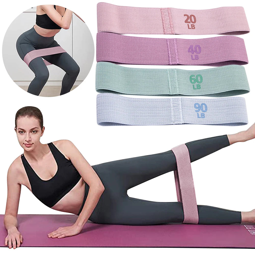 Resistance Hip Booty Bands Glute Thigh Elastic Workout Bands Squat Circle Stretch Fitness Strips Loops Yoga Gym Equipment