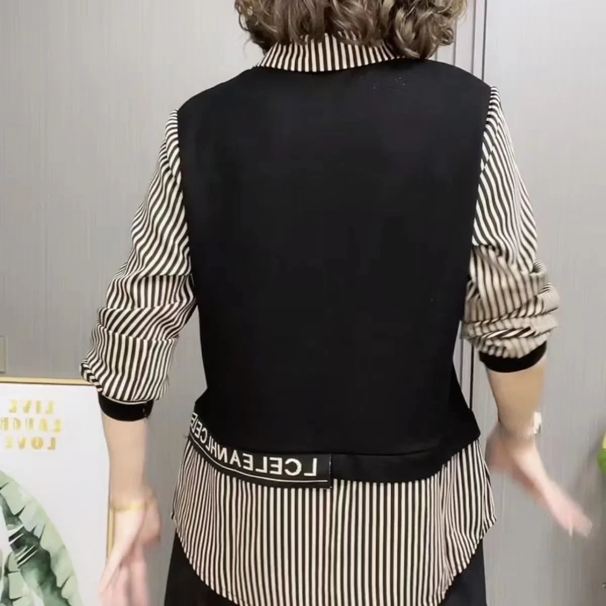 Loose Women's Shirt Mommy Style Spring Summer Fashion Middle-Aged And Elderly Women's Loose Fit Button-Up Top for Mothers