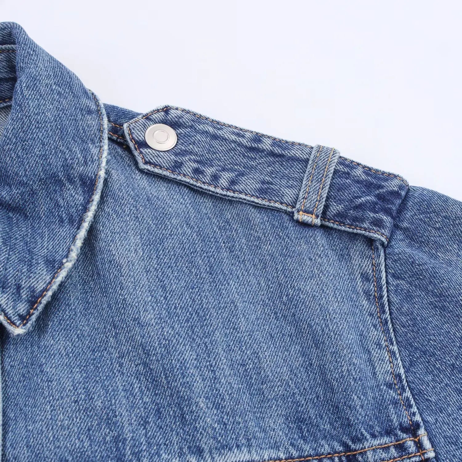 HH Women Denim Pant Sets Long Sleeves Belt Turn-Down Collar Coats+Loose Zipper Pockets High Waist Hemming Autumn Trousers