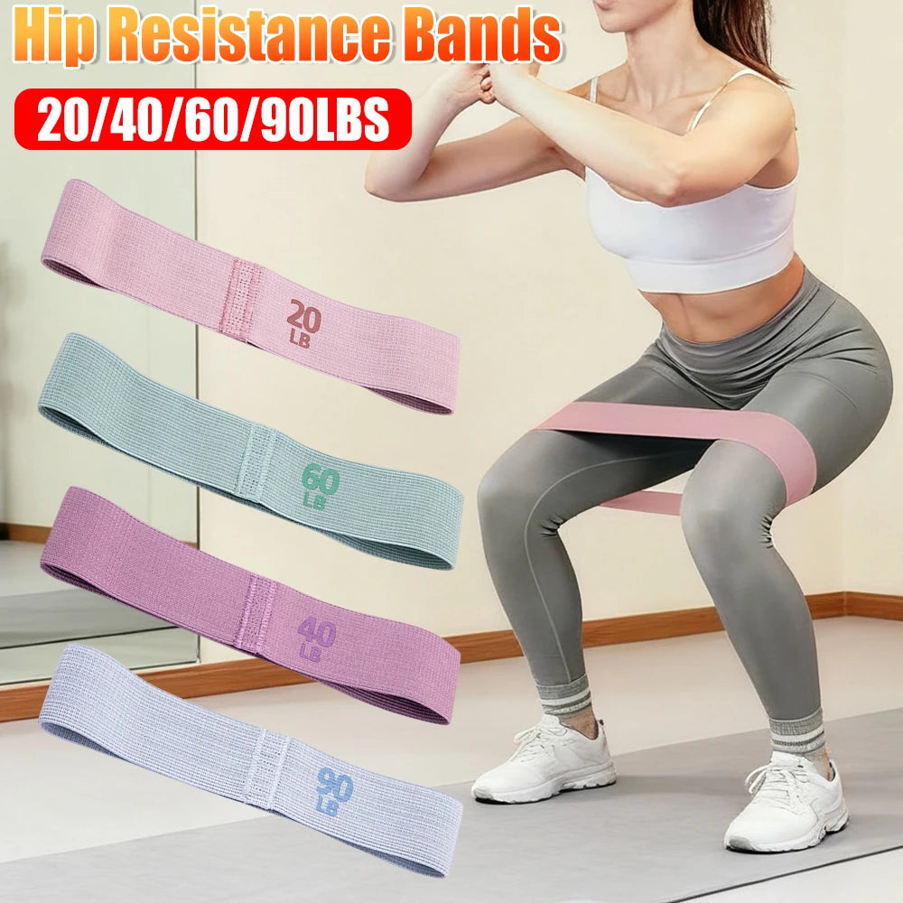 Resistance Hip Booty Bands Glute Thigh Elastic Workout Bands Squat Circle Stretch Fitness Strips Loops Yoga Gym Equipment