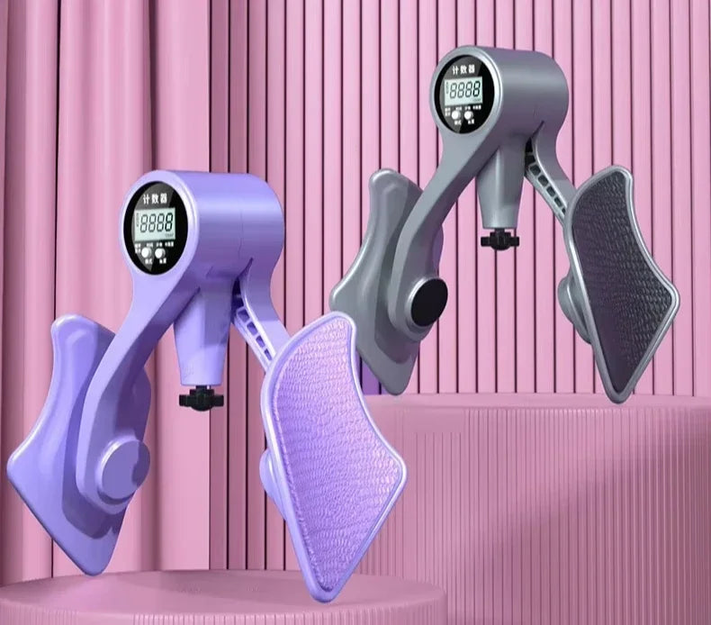 Digital counter hip leg trainer pelvic floor muscle strength adjustable leg exerciser internal thigh fitness equipment