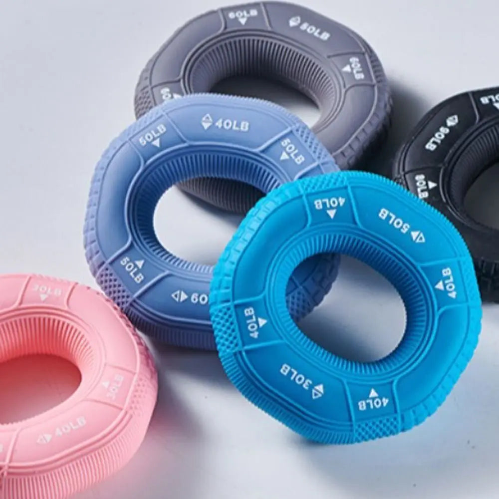 Carpal Expander 20-90LB Hand Grip Ring Portable Silicone Finger Trainer Grip Exerciser Muscle Finger Forearm Trainer Athlete