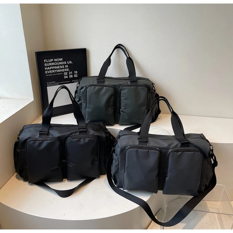 Gym Fitness Bag Large Storage Outdoor Travel Sports Training Commuting Camping Shoulder Bags Business Trip Crossbody Tote Pack