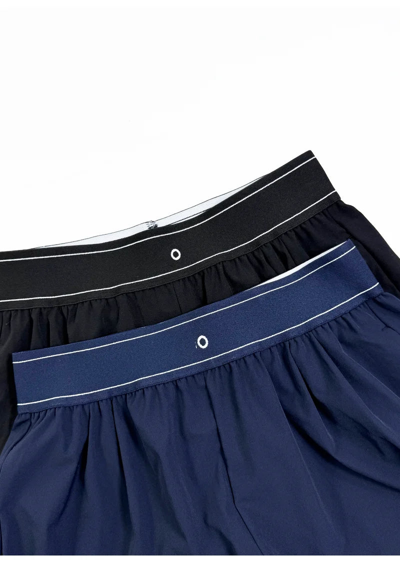 Summer Thin Qui Dry Breathable Loose Casual Pants Women's Slimming High Waist Elastic Waist Polyester Fiber Casual Trousers