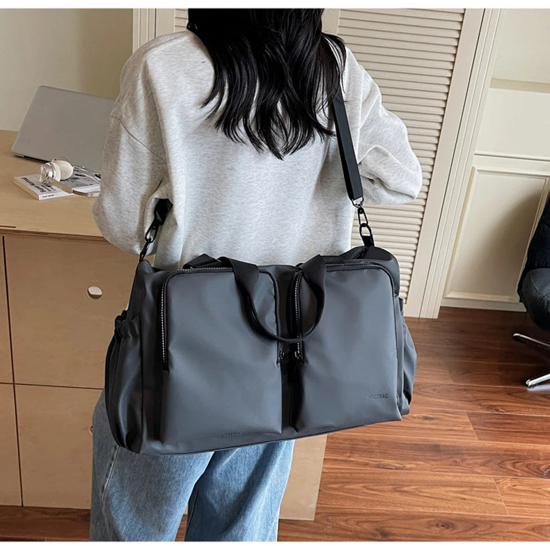Gym Fitness Bag Large Storage Outdoor Travel Sports Training Commuting Camping Shoulder Bags Business Trip Crossbody Tote Pack