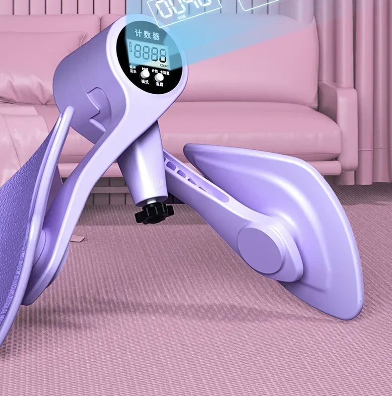Digital counter hip leg trainer pelvic floor muscle strength adjustable leg exerciser internal thigh fitness equipment
